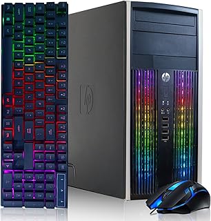 HP RGB Gaming Desktop PC, Intel Quad I7 up to 3.8Ghz,GeForce GTX 1660 Super 6G GDDR6, 16G, 1TB SSD, WiFi, BT 5.0, RGB Keyboard & Mouse, W10P64 (Renewed)