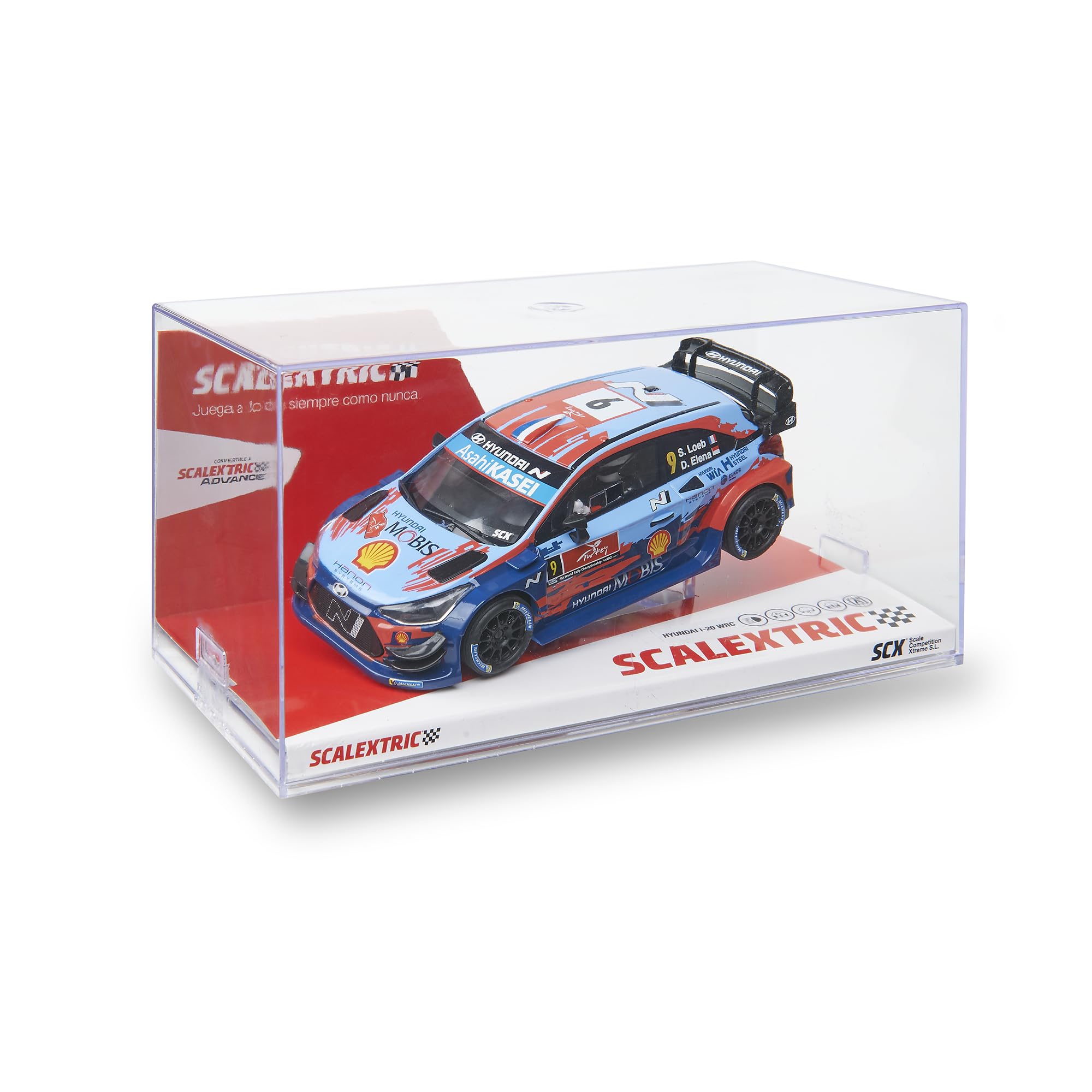 SCALEXTRIC - Coche de Carreras Original - Coche Slot Escala 1:32 (Hyundai i-20 WRC - Loeb Türkiye) — view 3