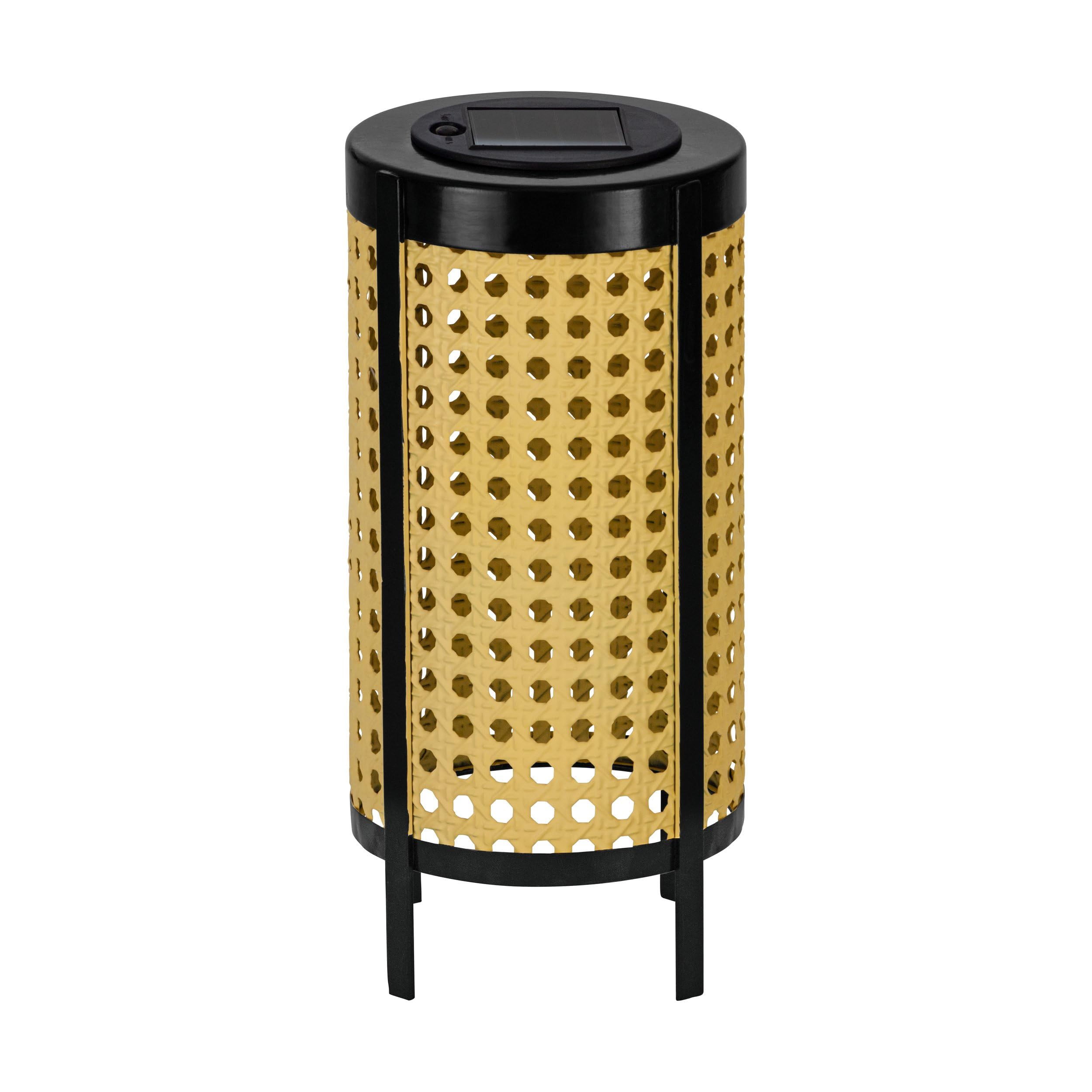 Eglo Lanterne solaire extérieure de haute qualité en métal noir pour table de terrasse