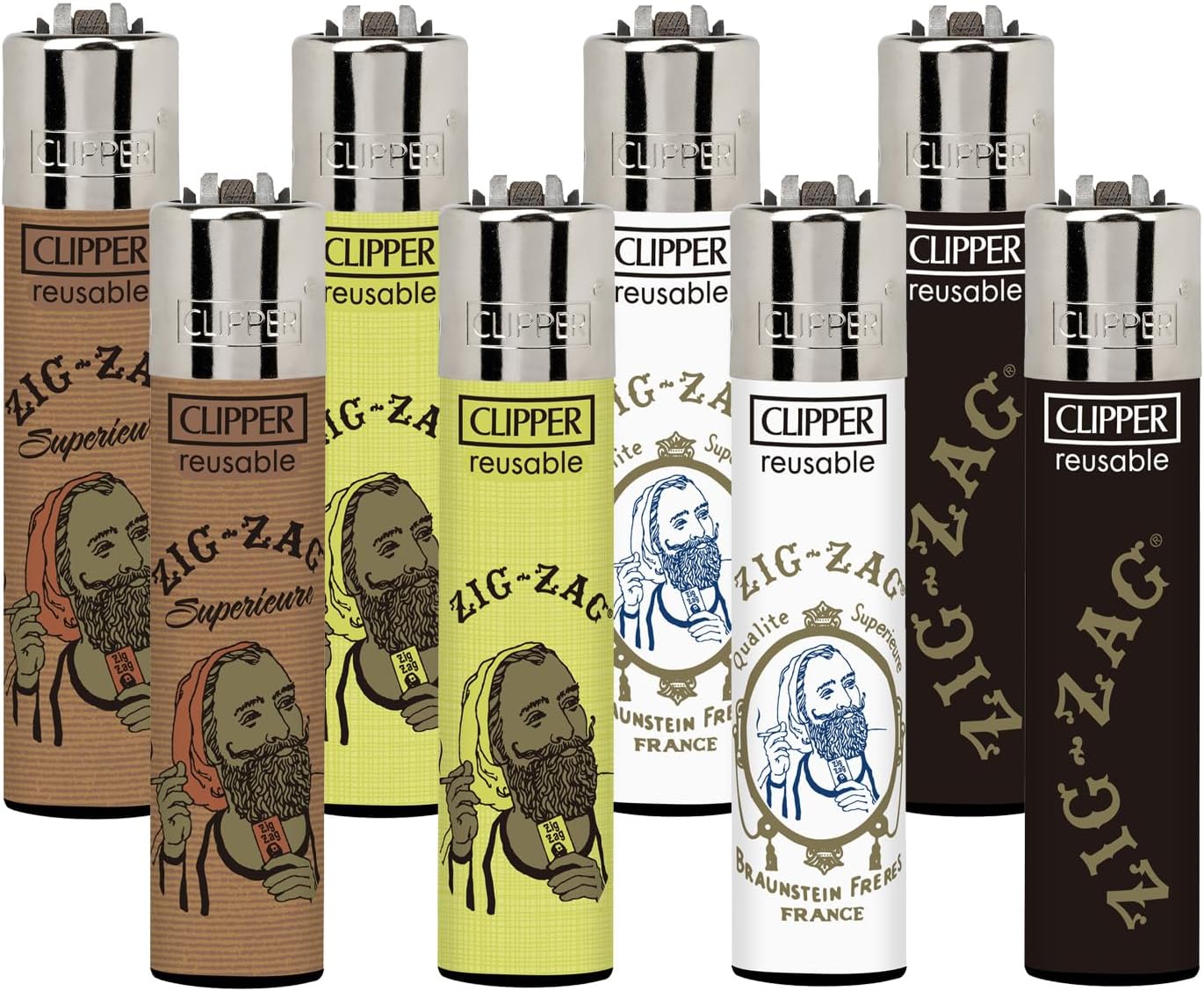 Clipper Metal Lighter Iconic Premium Refillable Butane Lighter Replace Butane