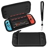 Vista 1 de Simfree Nintendo Switch portable case,Black nintendo switch case compatible with Nintendo SwitchSwitch OLED,fortnite switch bag,Carry Case for