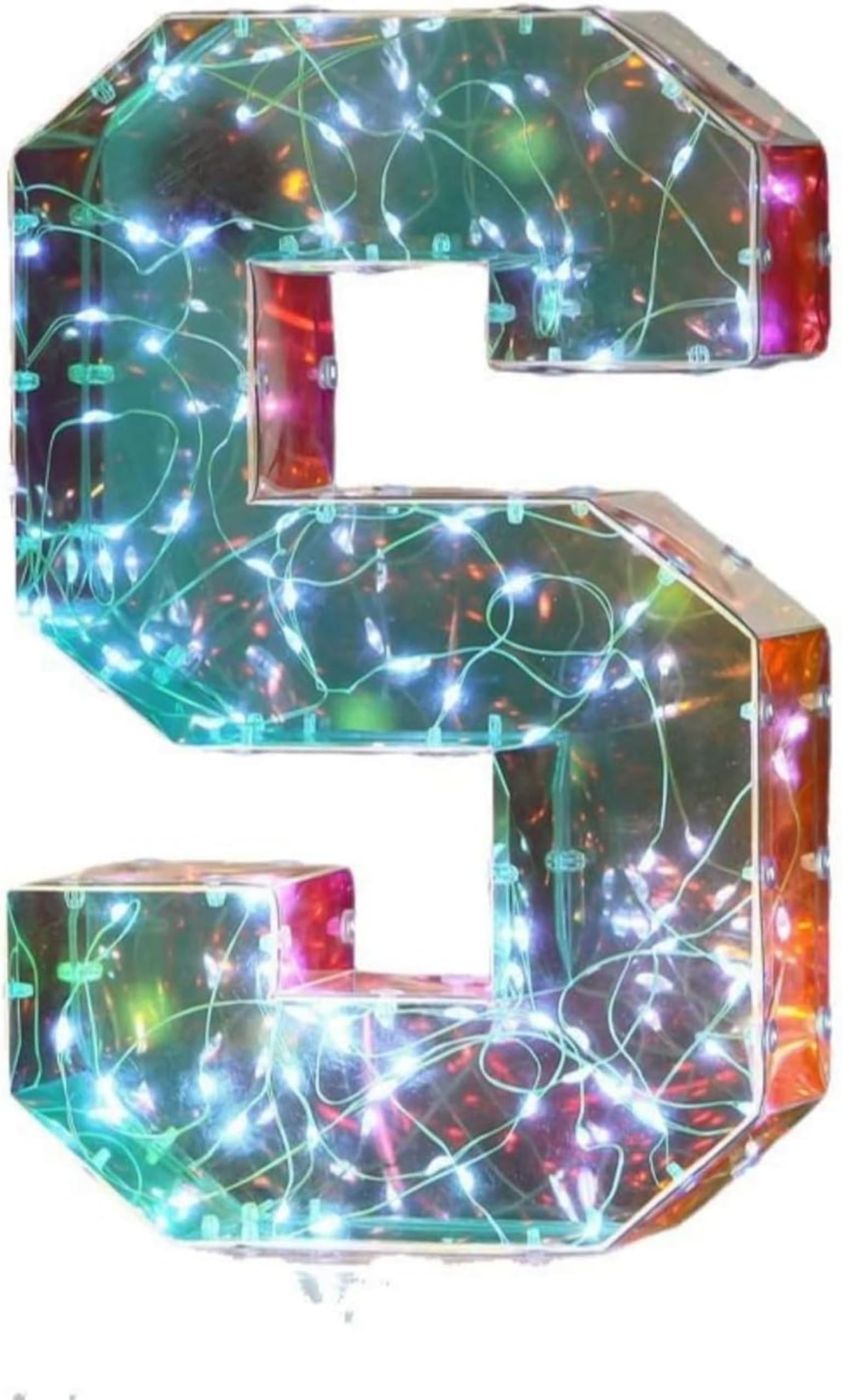 Jemnpela LED Marquee Letter Number Sign Lights Glitter Light Up Alphabet Figure Night Light for Birthday Party Wedding Home Bar Holiday Wall Decoration