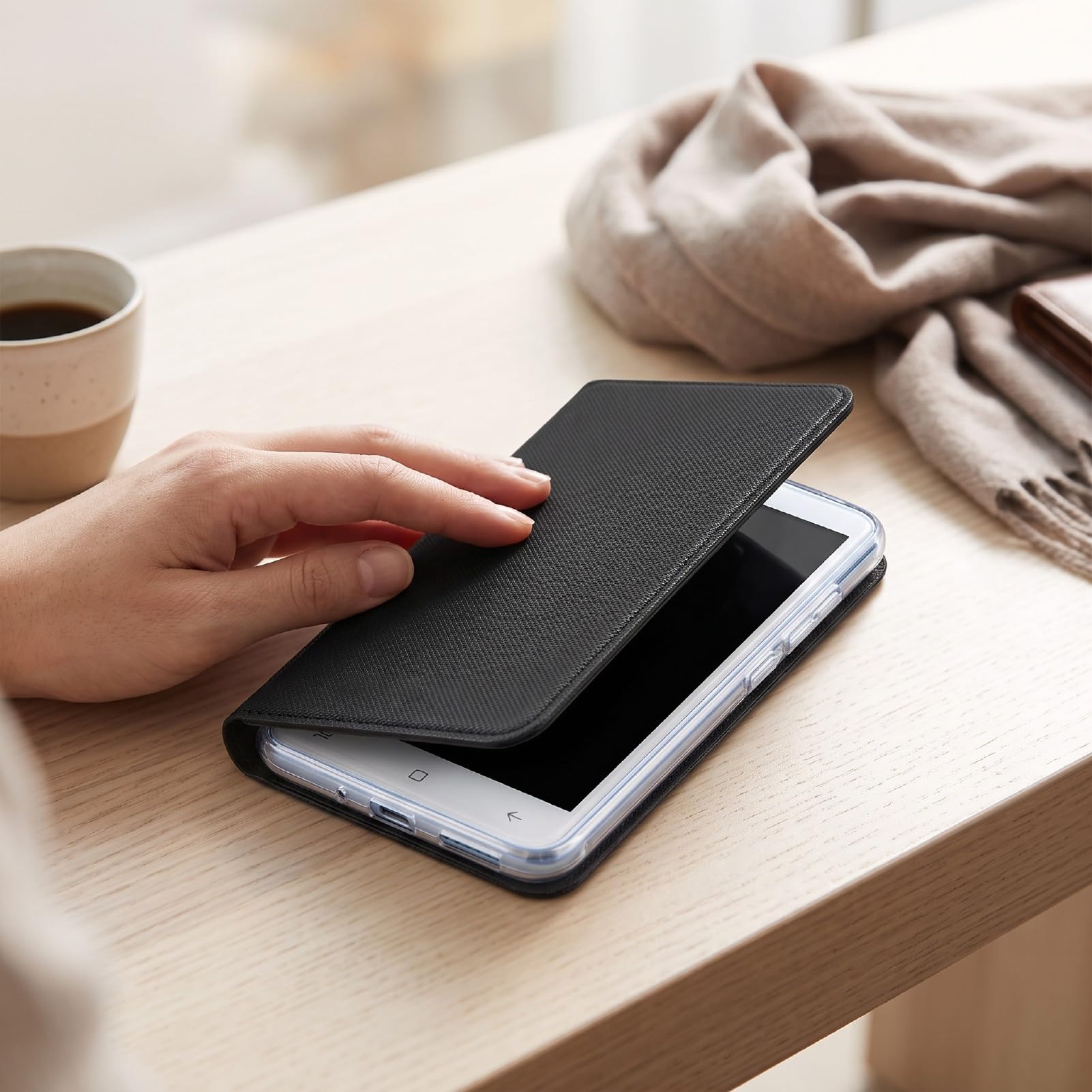 Fockety E Book Reader, 5 Zoll HD Touchscreen, 1G 8G, Tragbarer E Reader, Unterstützung für Android 5.1, Ultradünnes, Leichtes Ink eReader Gerät, Schnelleres Umblättern