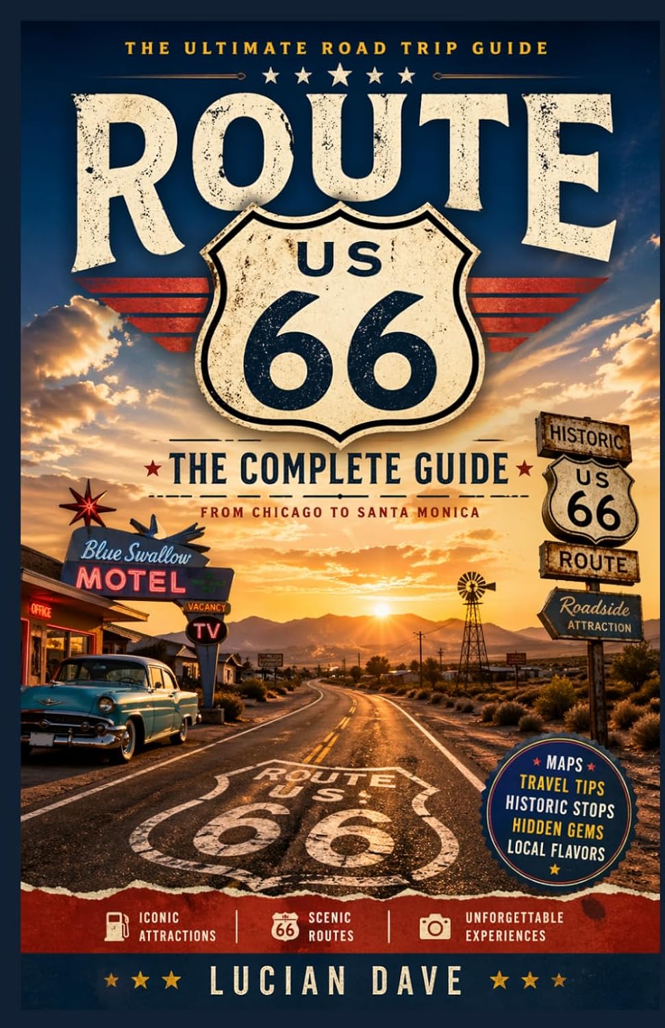 Route 66 Travel Guide 2026: The Ultimate Road Trip Planner with Itineraries, Hidden Gems, Scenic Stops, Diners, RV Routes, and Travel Tips from Chicago to Santa Monica
