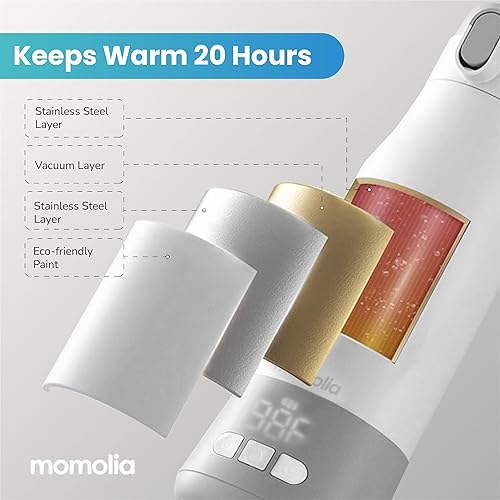 Miniatura 4 de Calentador de leche portátil para viajes, calentador de biberones para leche materna y fórmula, calentador de leche sobre la marcha, gran capacidad,