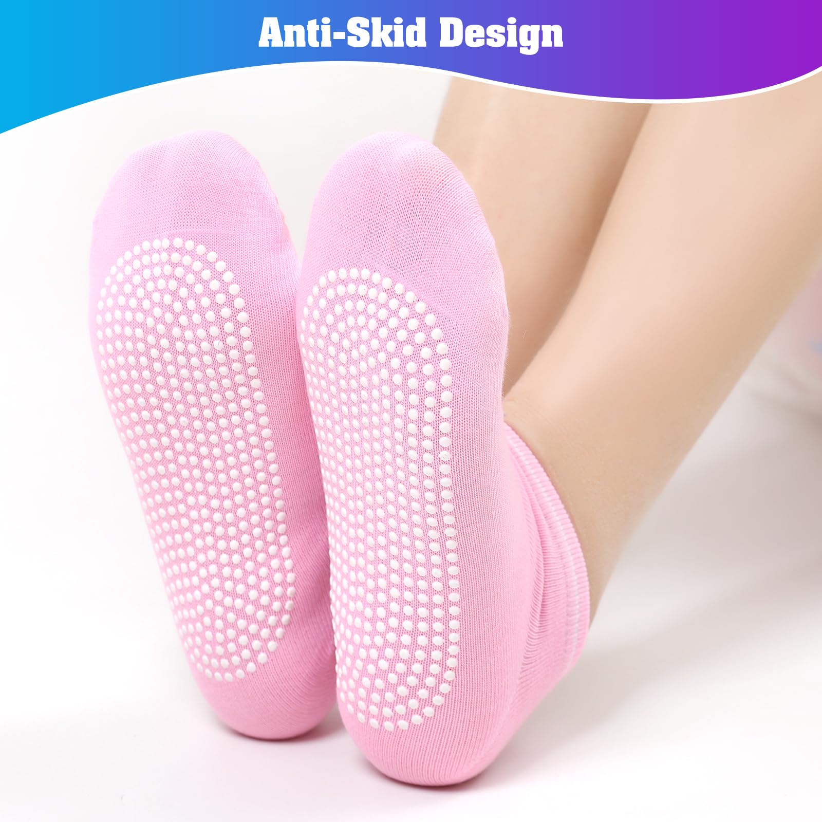 80 pares de calcetines antideslizantes para yoga, pilates, entrenamiento hospitalario, calcetines antideslizantes con agarre para mujeres, niñas y adolescentes, Multi, Talla única