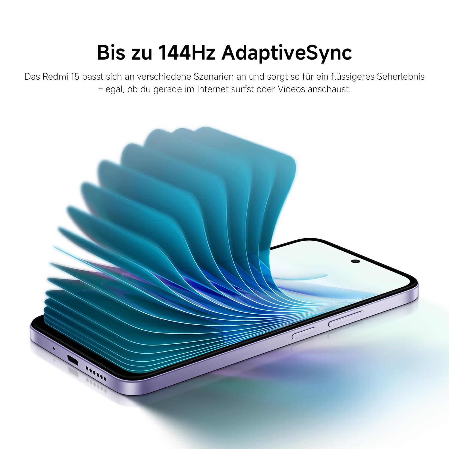 XIAOMI Redmi 15, Smartphone 6+128GB, Handy mit Android, 6,9" FHD+ 144Hz DotDisplay, Snapdragon 685, 50MP KI-Dualkamera, 7000mAh Akku, Midnight Black