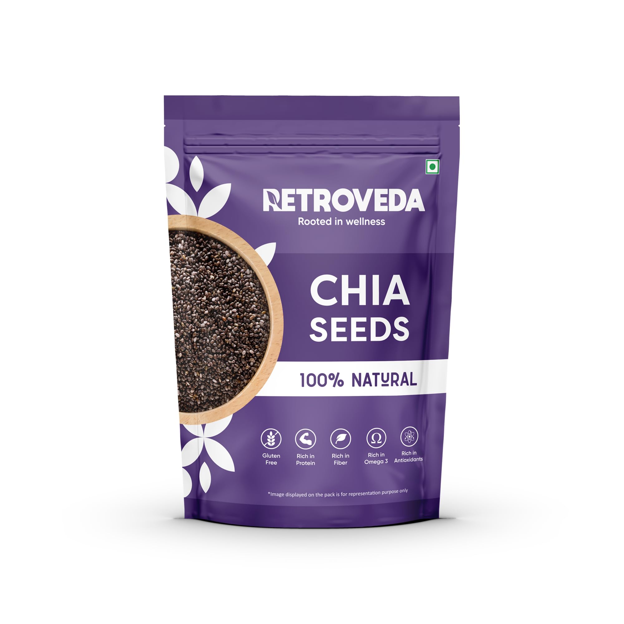 Retroveda Chia Seeds 250g-Raw Seeds for Eating | Non GMO | Seeds for Weight Management | Gluten Free | Rich in Protein, Fiber, Calcium & Anitioxidants (B0D6KHDS7Z) Amazon Price History, Amazon Price Tracker