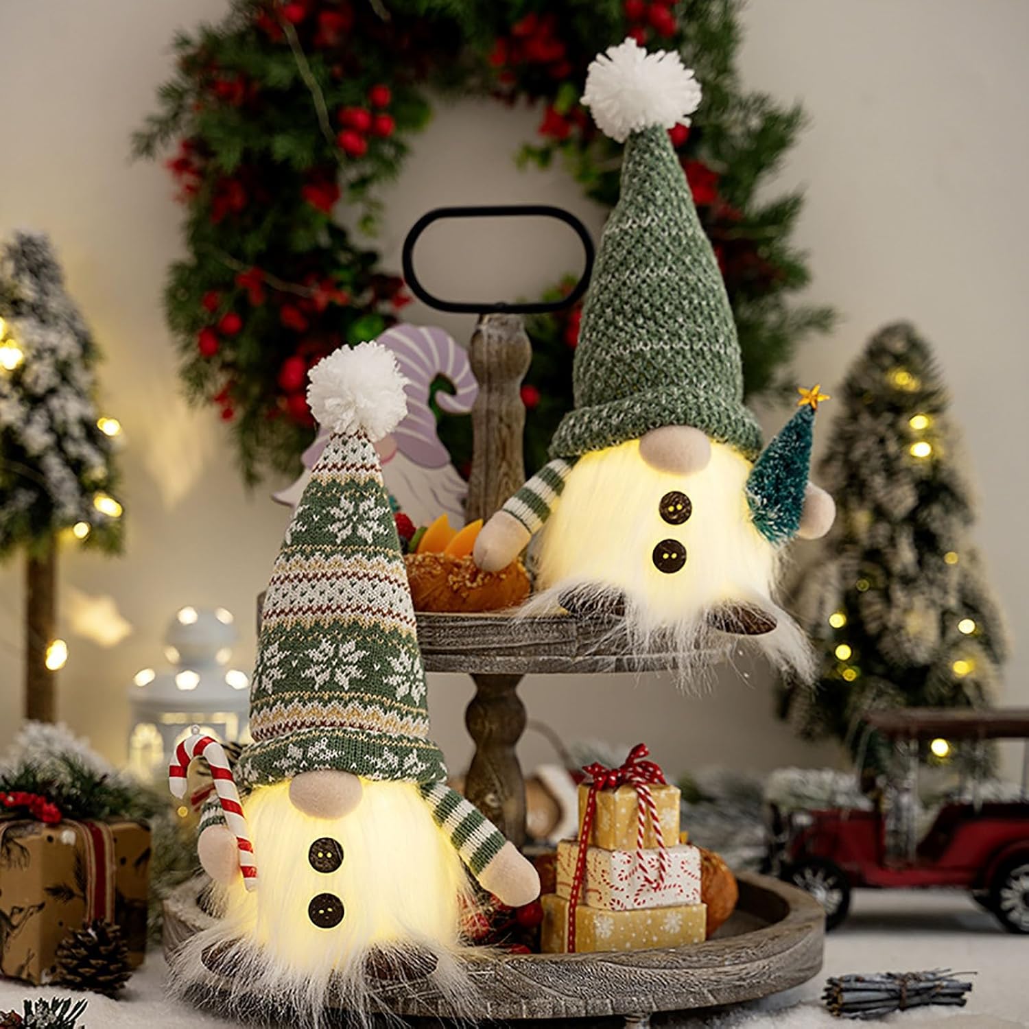 Christmas Gnomes, Christmas Plush Ornaments, Christmas