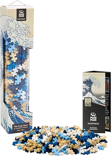 Miniatura 9 de PLUS PLUS - Inspirado - Van Gogh, girasoles - 350 piezas - Extremo abierto, juguete de construcción de arte, mini bloques de rompecabezas