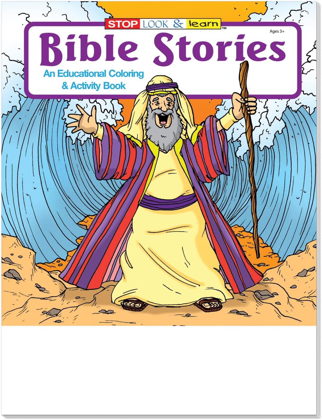 ZOCO – Bible Stories Coloring Books for Kids (25 Bulk Pack, Without Crayons) – Christian Activity Books for Sunday School, VBS, CCD, Church Events, Religious Gifts