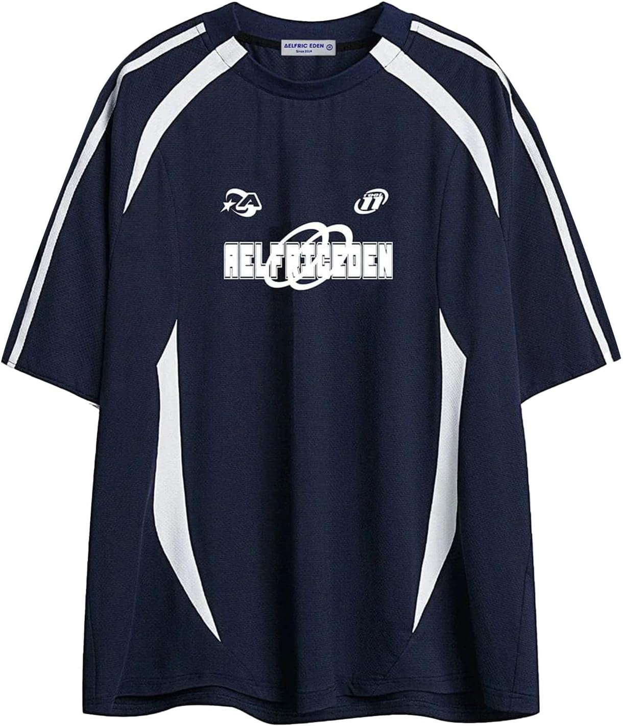 Oversized T Shirt Men 90s Shirt Unisex Streetwear Contrast Color Graphic Tees Casual Vintage Summer Tops