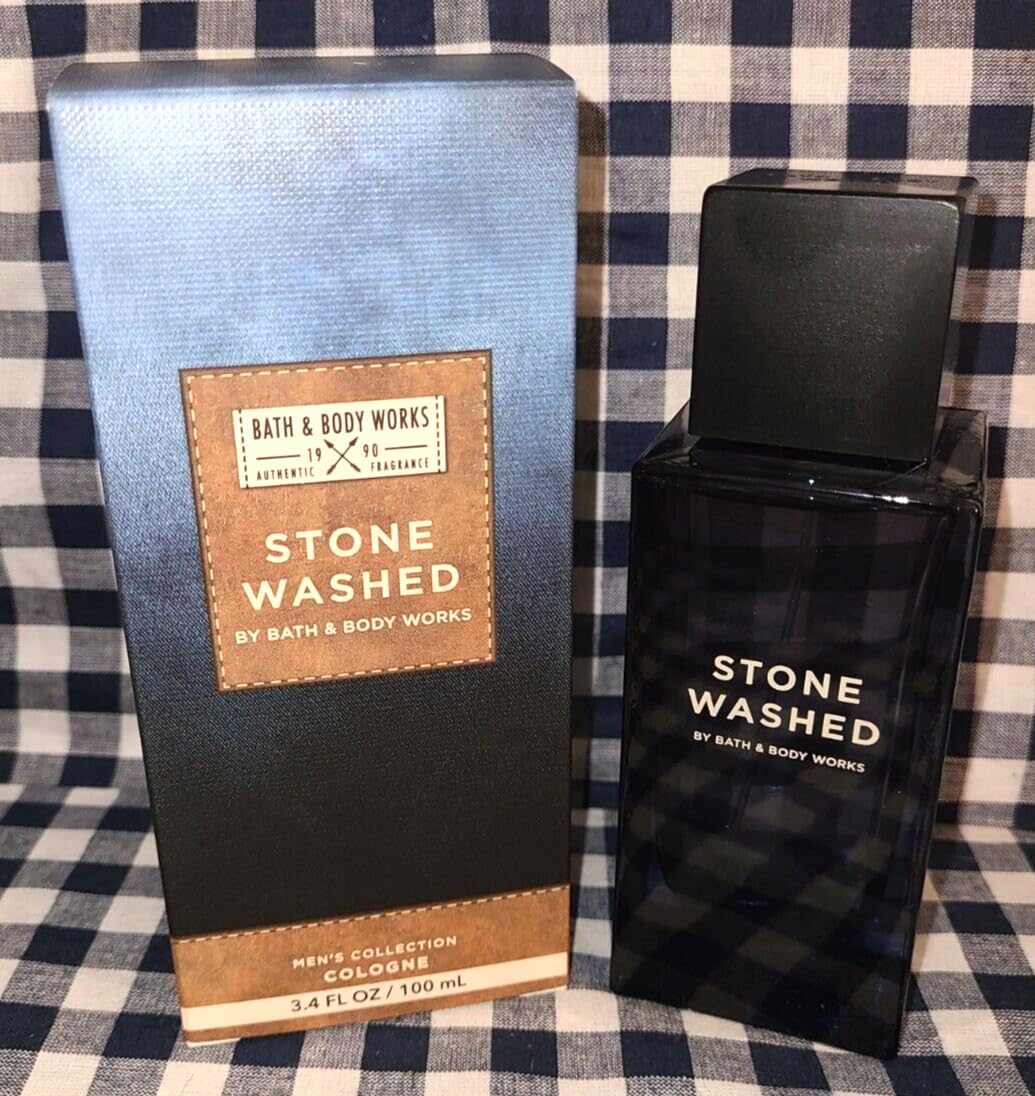 STONE WASHED Cologne Mens bath body fragrance 3.4 oz mens cologne