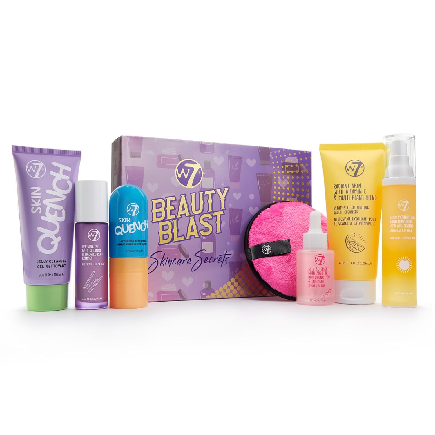 W7 Beauty Blast Skincare Set: Full Routine with Creams & Cleansers W7 Beauty Blast Skincare Set: Full Routine with Creams & Cleansers