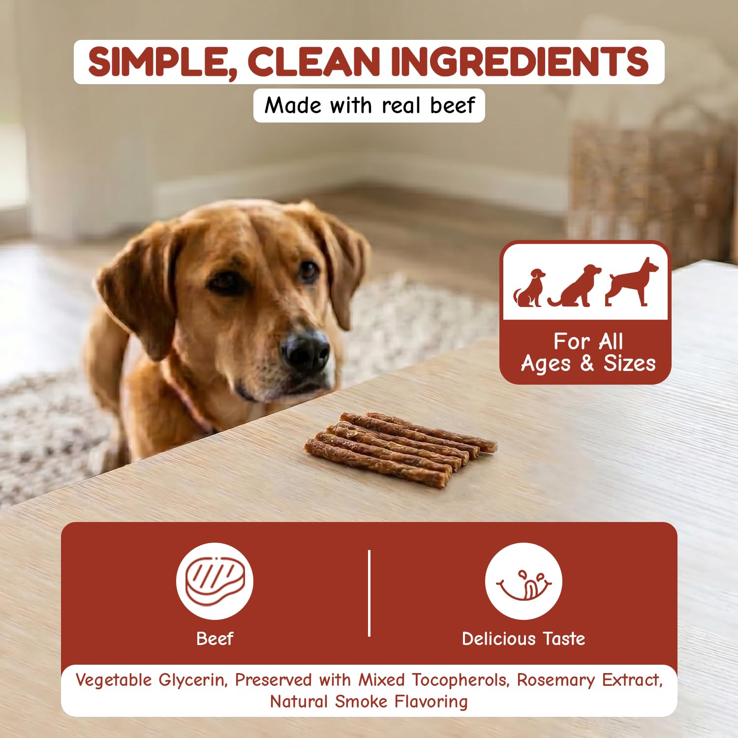 LOVING PETS Natural Value Treats 14oz-Beef Sticks