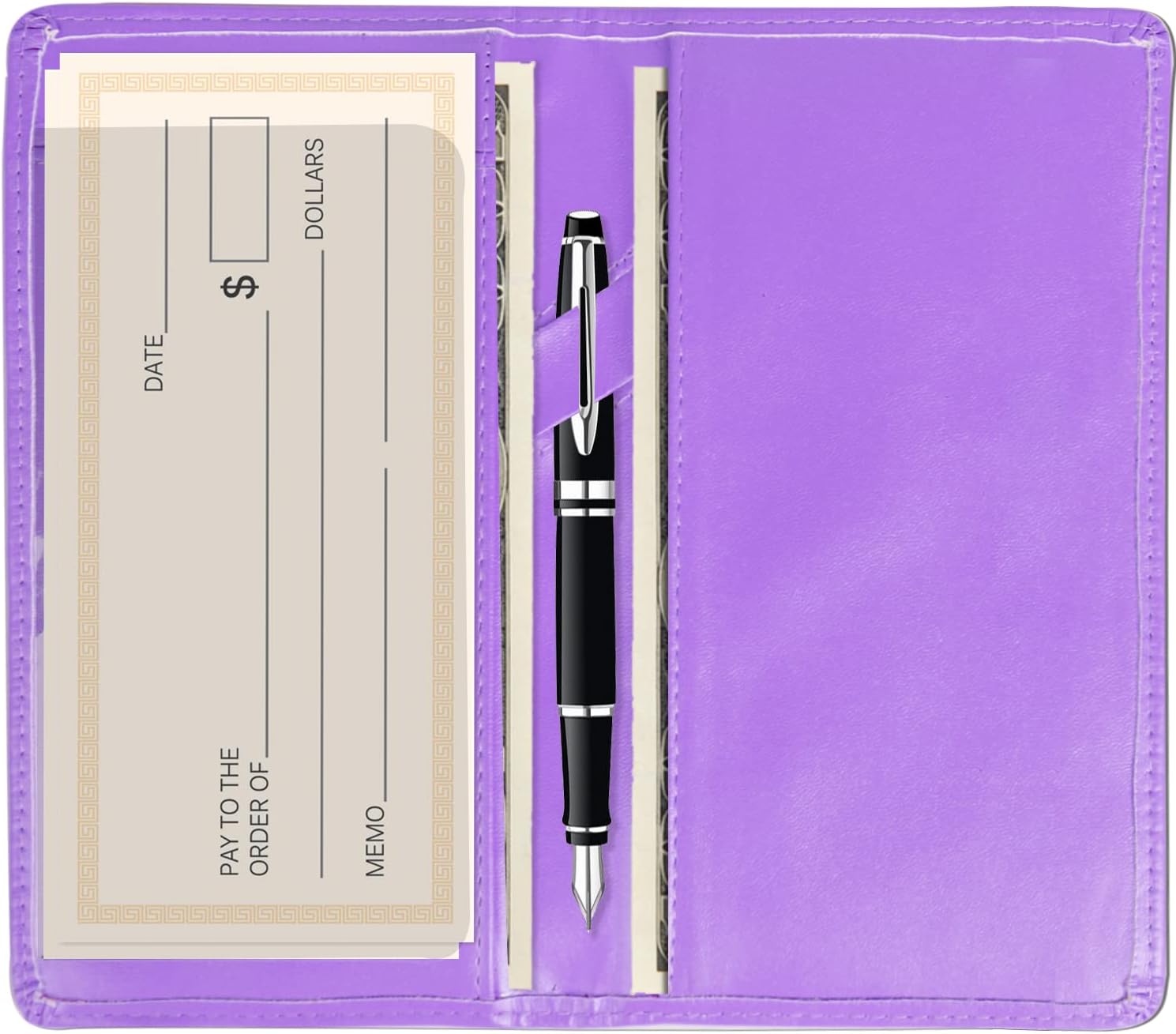 Sanlykate Checkbook Cover for Duplicate Checks and Register