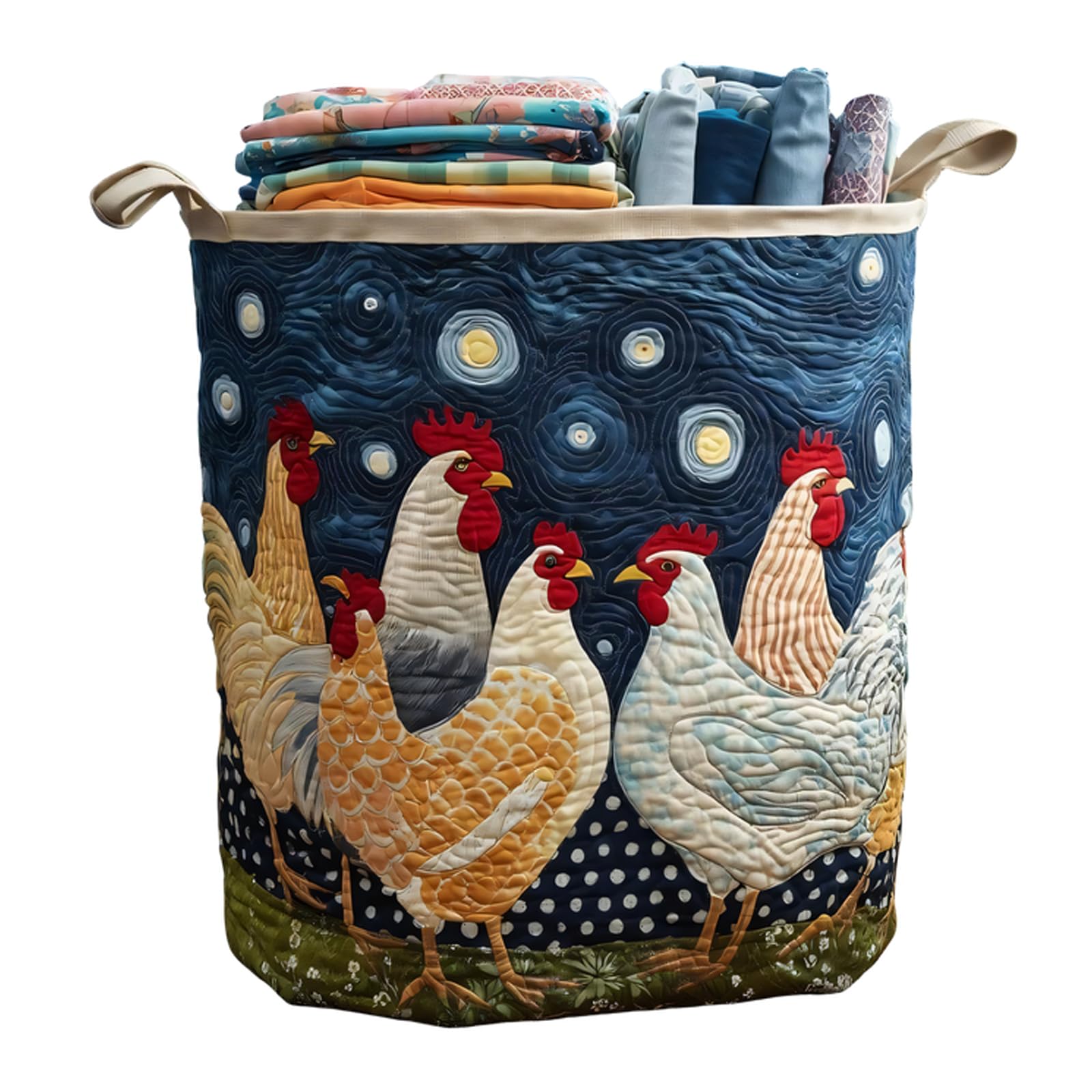 Multipurpose Foldable Dirty Clothes Bin Reinforced Handles Garment Collector for Bedroom Bathroom and Dormitory Foldable Clothes Hamper