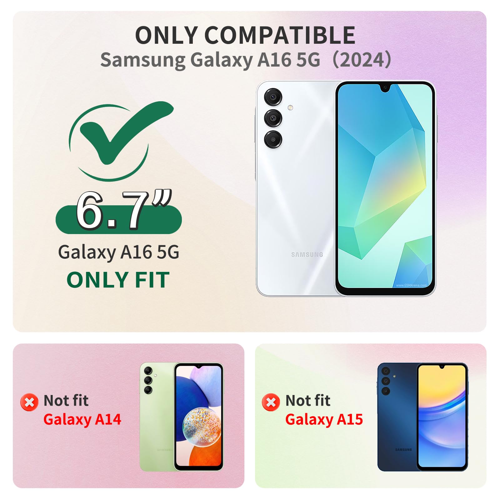 Amazon.com: TURYXIA for Samsung Galaxy A16 5G Case Glitter