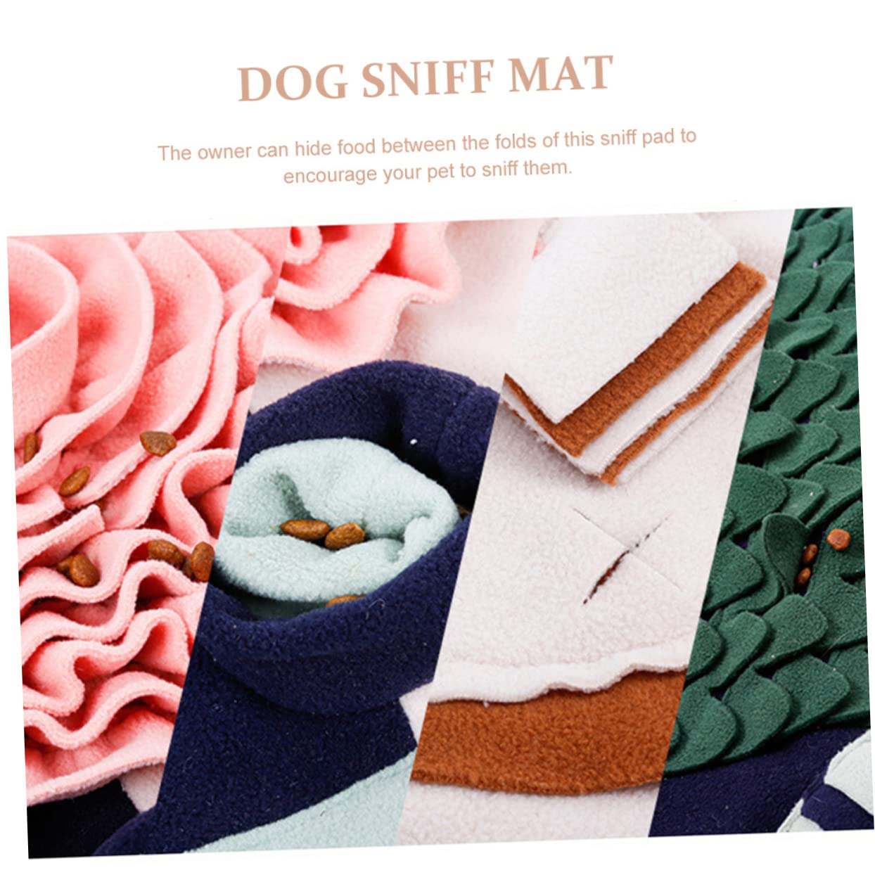 BESPORTBLE Snuffle Mat Für Hunde Futterversteckspielzeug Zur Geruchssinns Stressreduzierende Beschäftigung Geeignet Für Große Und Mittelgroße Hunde Aus Hautfreundlichem Material