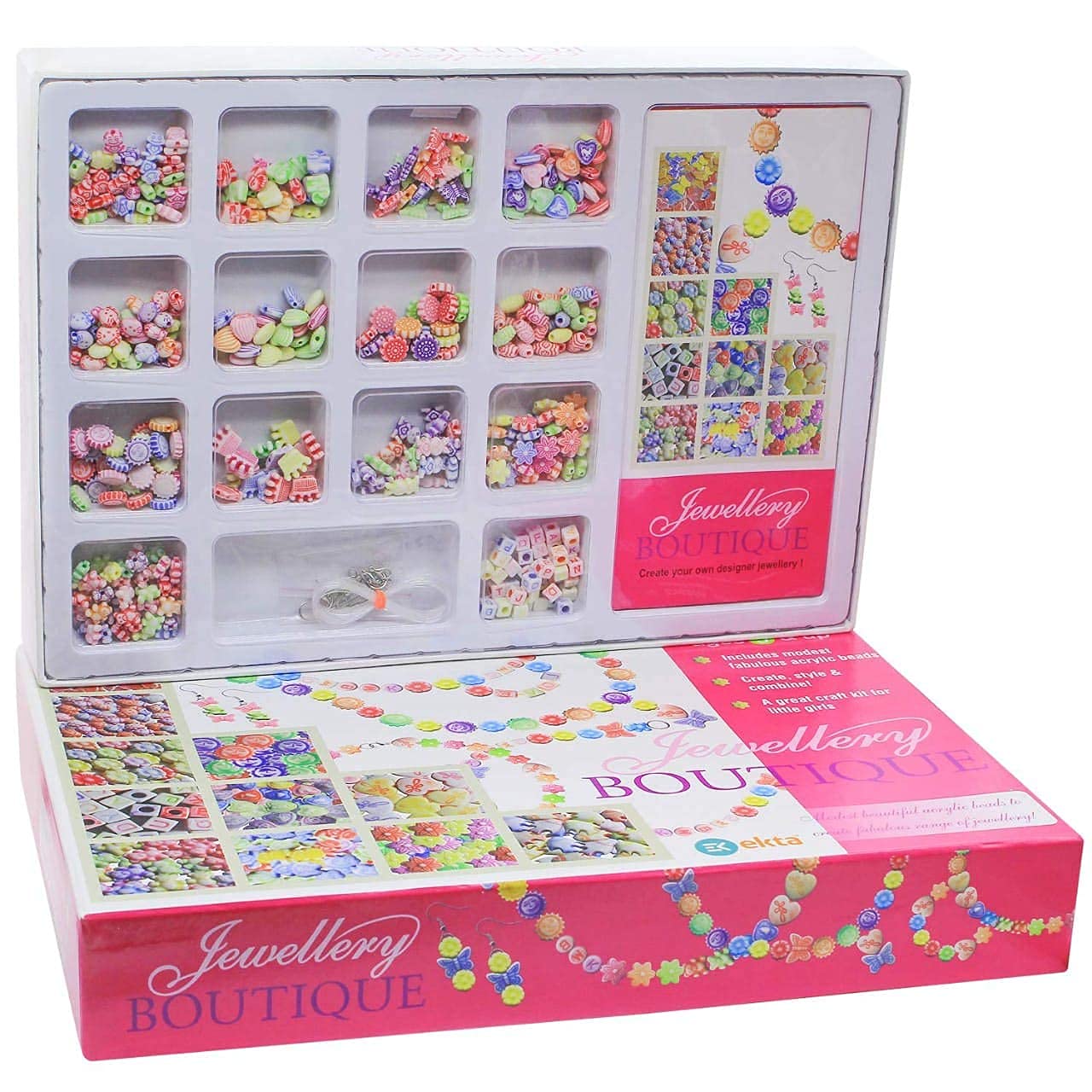 EKTA Jewellery Boutique (Sr) Making Kit for Girls 5 Year+, Jewelry Kit