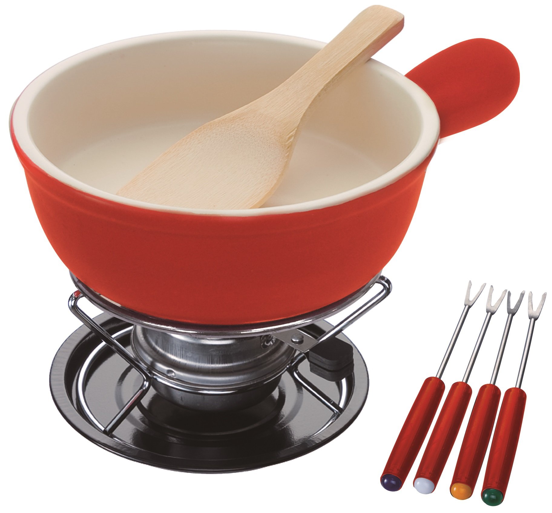 Amazon.co.jp: イシガキ産業 チーズフォンデュセット 15cm レッド 3866