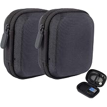 Hard Shell Breathalyzer Carrying Case, EVA Travel Storage Pouch for C6/C8/Mobile/GO/Keychain Breathalyzers, Portable Alcohol Tester Organizer Case Only 1, black