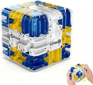 Comprar 3D Cubo Laberinto, Puzzle Interactivo con Bola, Juego de Habilidad para Entrenamiento Mental y Relajación, Rompecabezas 3D para Niños y Adultos（8.5cm）
