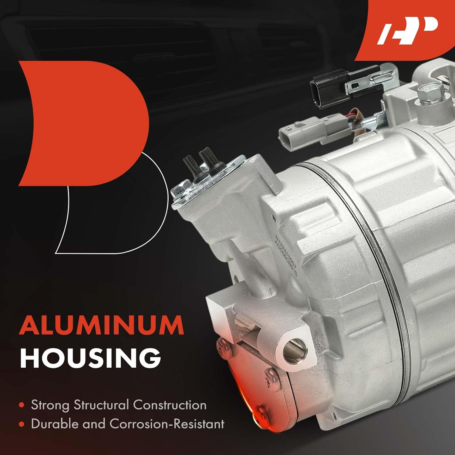 A-Premium Air Conditioner AC Compressor with A/C Clutch Compatible with Nissan Altima 2.0L 2019 2020 2021 2022 2023 2024 With DCS17EC Compressor