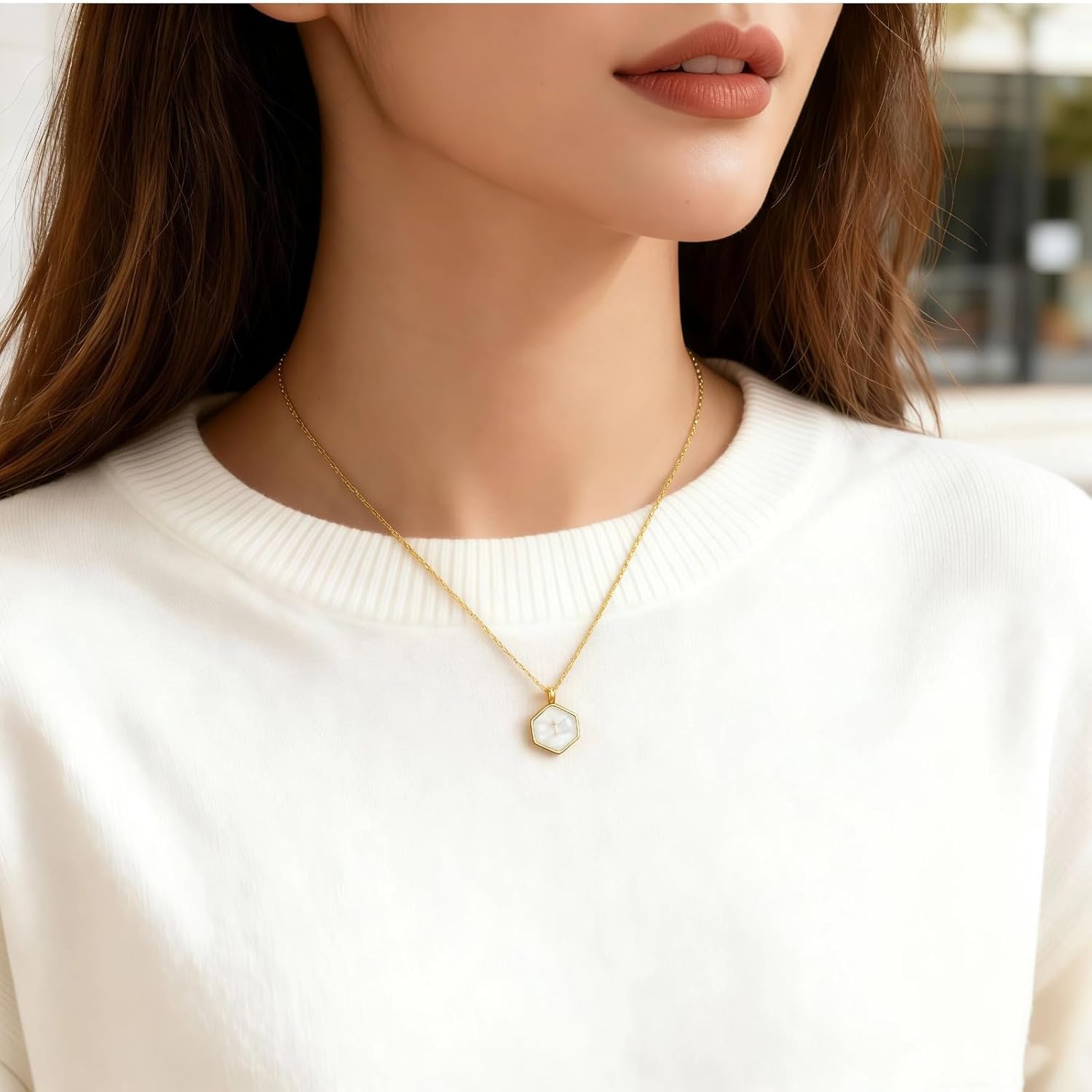 Gold Cross Necklace for Women, Dainty Small Alloy Cross Pendant Charm Necklace, Early Christmas Gift & Christian Jewelry for Women - Image 5