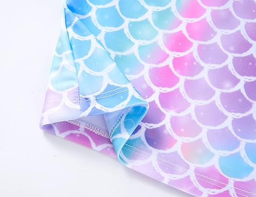 Miniatura 5 de TENVDA Traje de baño de 2 piezas para niñas, tankini con cuello halter, traje de baño deportivo de playa UPF 50+