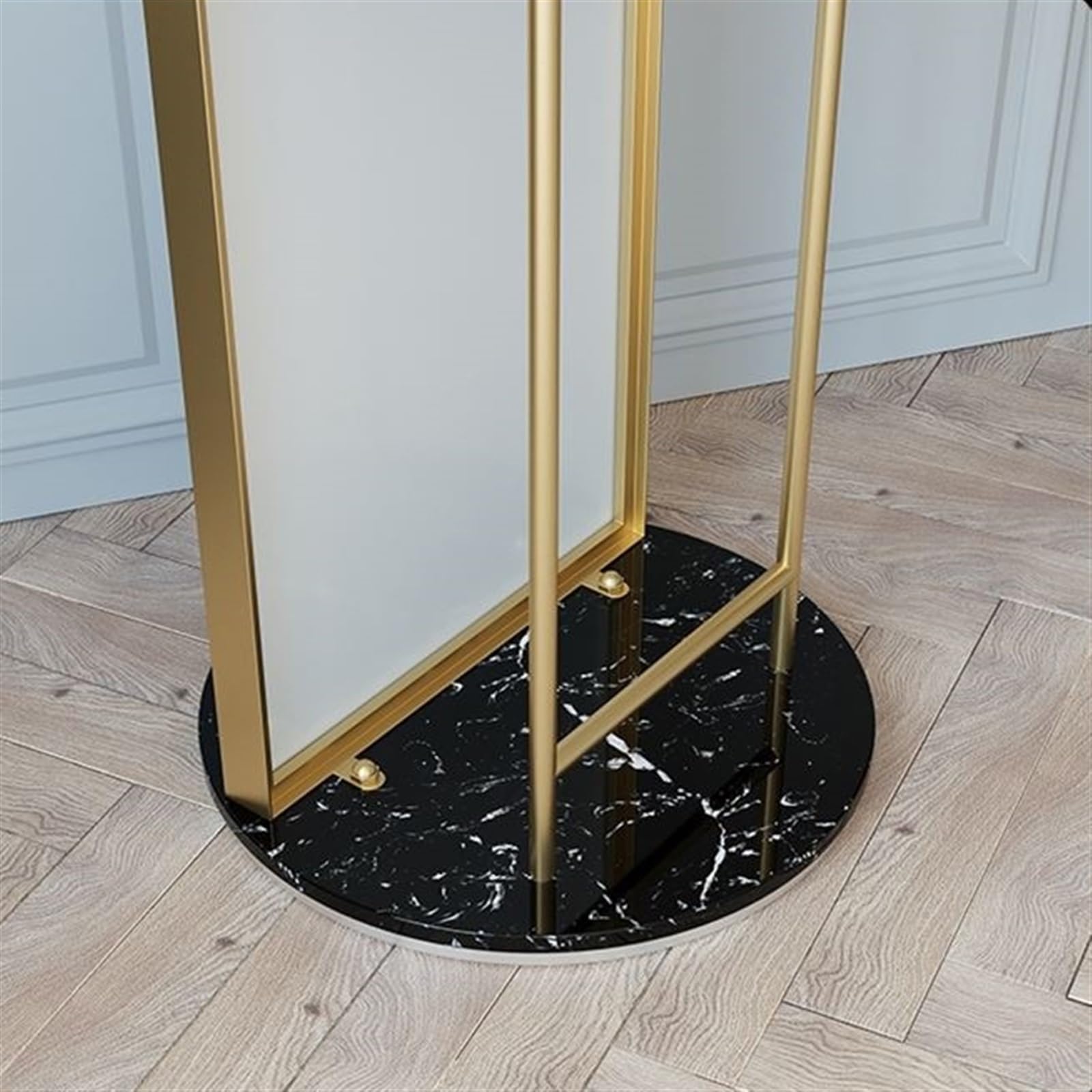 Miroir Pleine Longueur Cintre à vêtements sur Pied avec Miroir, Porte-Manteau, Cintre Simple intégré au, de Dressing Complet for la Chambre Coucher for Suspendre Les