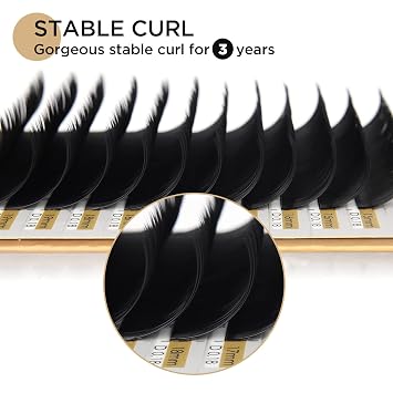 LASHVIEW Eyelash Extensions, Classic Eyelash Extension, Premium Single &Classic Lashes,0.15 Thickness C&D Curl 8-15mm Mixed Tray,Natural Semi Permanent Eyelashes,Soft Application-Friendly
