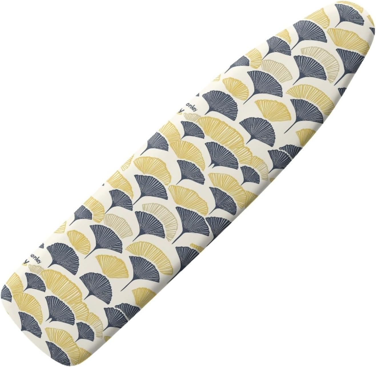 Large Ironing Board Cover and Pad 59x19 Blue Yellow Ginkgo Leaf Iron Table Cover with Padding,Extra Wide,Resist Scorching and Staining,Heatproof,Adjustable Fastener Durable Stain