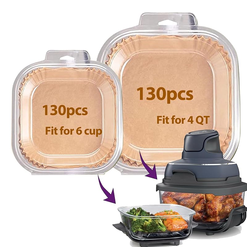 Air Fryer Liners Disposable for Ninja Crispi, Ninja Crispi Accessories For 4 QT & 6 Cup 260 pcs