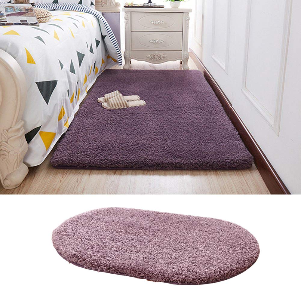 CANDeal [Lot de 2 The Shaggy Moelleux Tapis antidérapant Zone Tapis Moquette Salle à Manger Chambre à Coucher Tapis de Sol, 50x80cm et 80x160cm