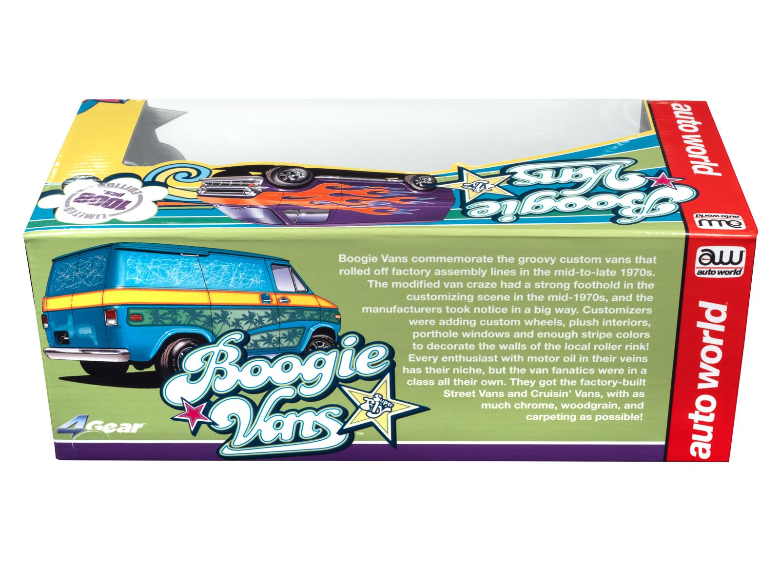 Auto World Dodge Delivery Van ☆HOスロットカー Auto World 4Gear 1973 Dodge Delivery Van (White Body w/ Red