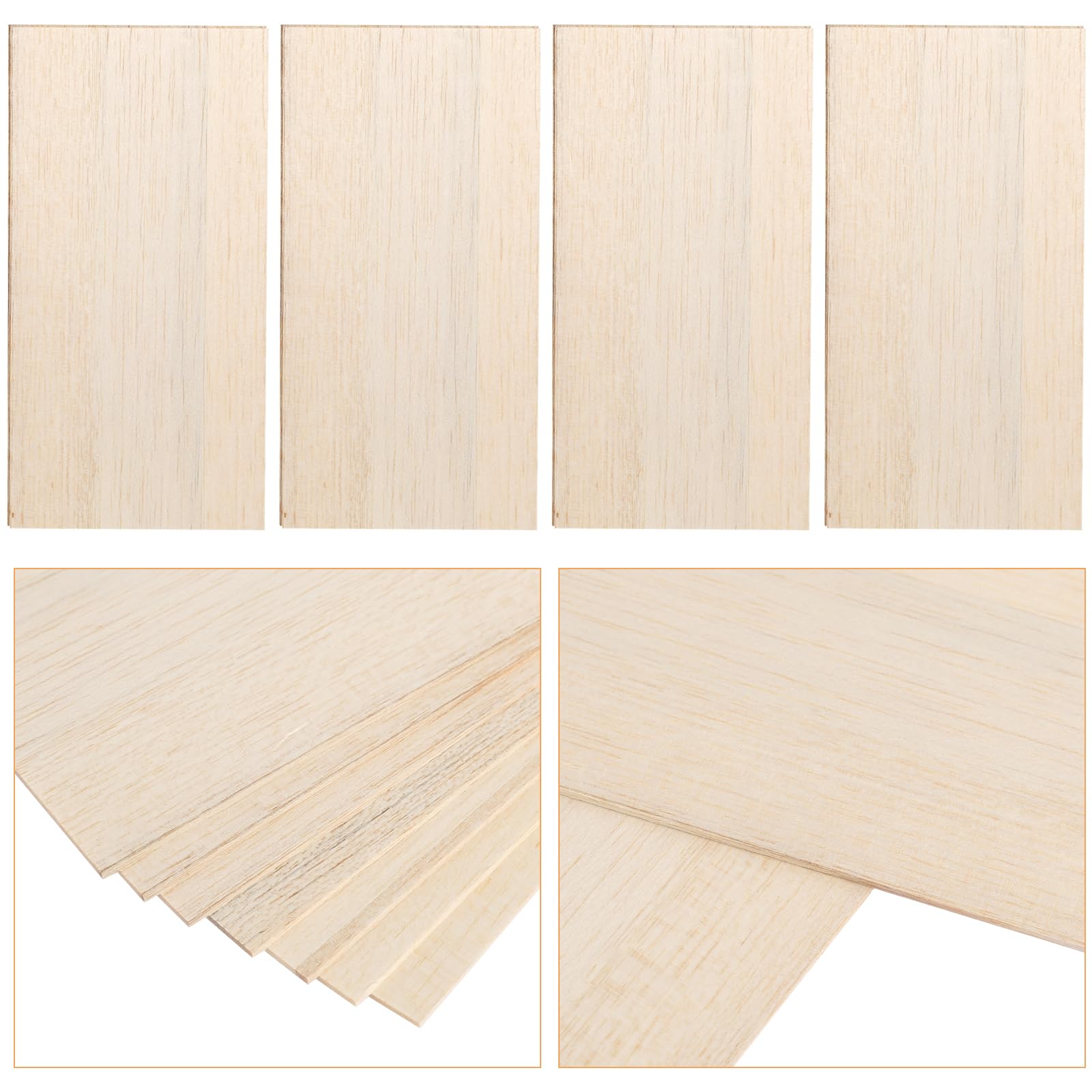 10 Stück Sperrholz Balsaholz Platten 200 X 300 X 1 Produktbild-Vorschau 2