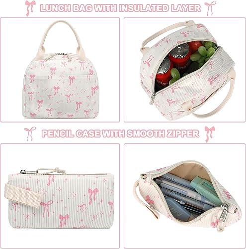 Miniatura 3 de BTOOP Mochila escolar para niñas, mochila escolar con diseño de galaxia, bolsa para computadora portátil, bolsa de almuerzo aislada, bolsa de mano