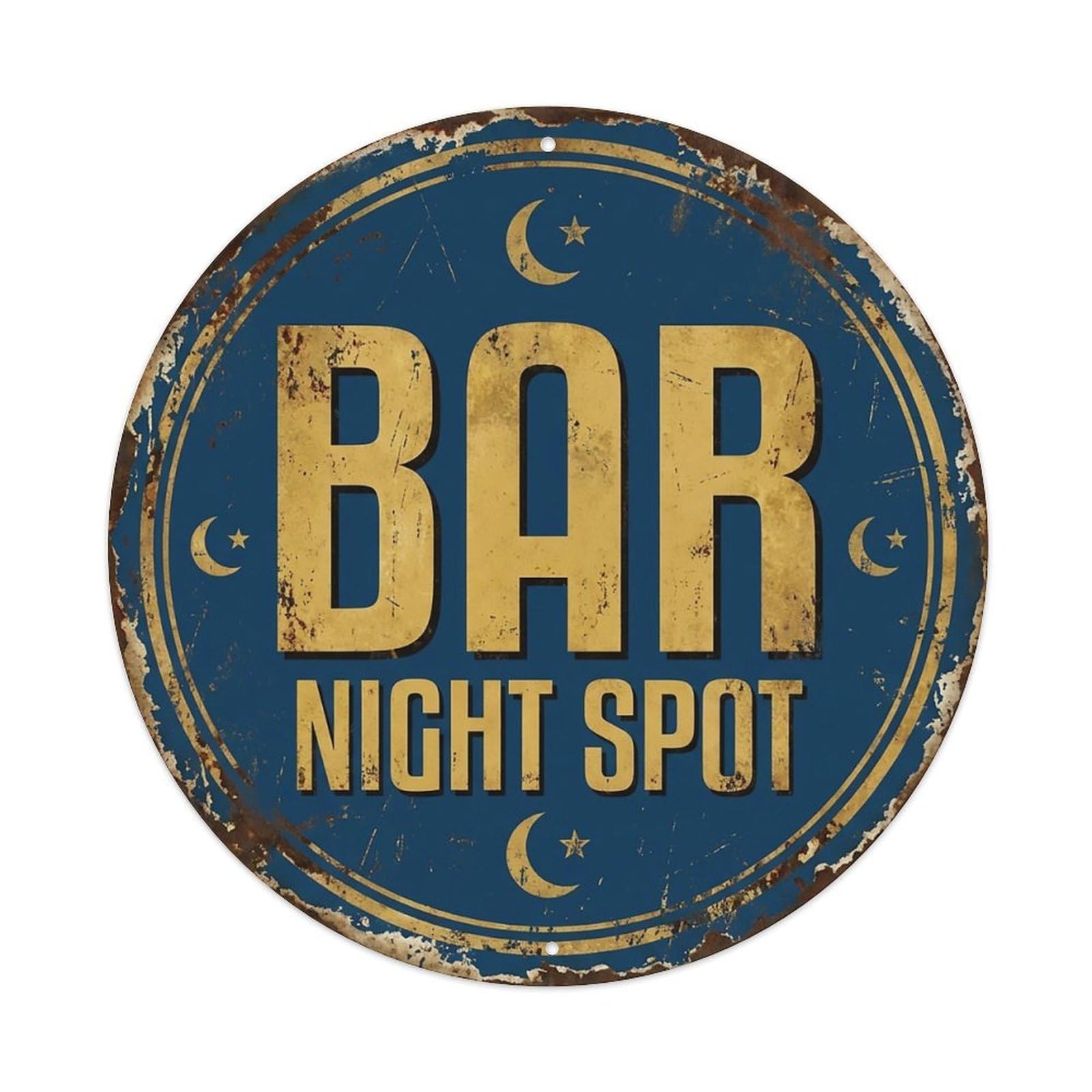 Vintage Beer BAR Night Spot Retro for Pub Metal Tin Sign