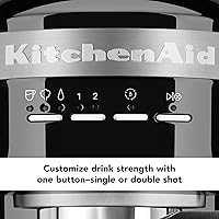 Vista 7 de KitchenAid Metal Semi-Automatic Espresso Machine - KES6503 Negro (Onyx Black)