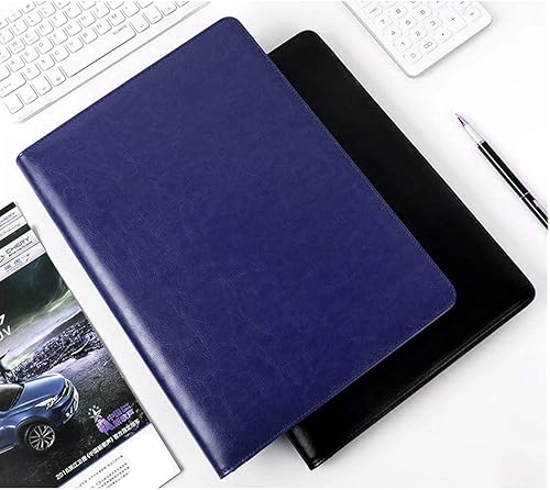 Miniatura 7 de WAVEYU Padfolio - Carpeta portapapeles de piel sintética con cubierta para tamaño carta A4, soporte para bolígrafo, para escuela de negocios,