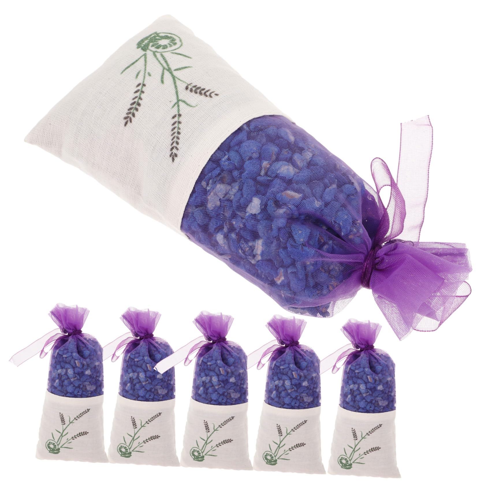 Toyvian Duftsäckchen Meshbeutel mit Natürlichem Lavendelduft 6 Stück mit Nano Mineral für Langanhaltende Aromatherapie für Kleiderschrank und Schubladen