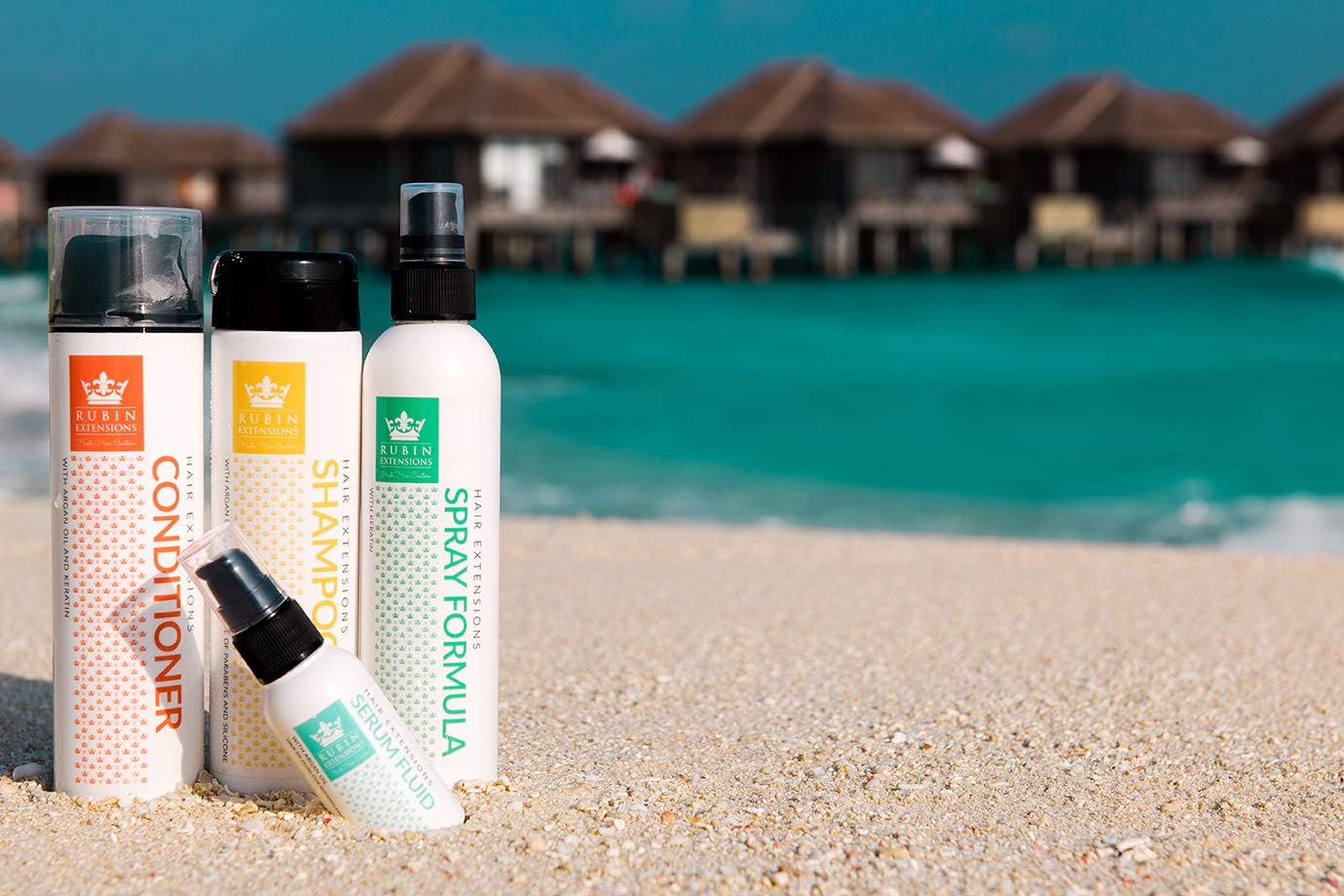 Rubin Extensions 2 sprays de cuidado para extensión de cabello, 2 unidades, formulado con queratina