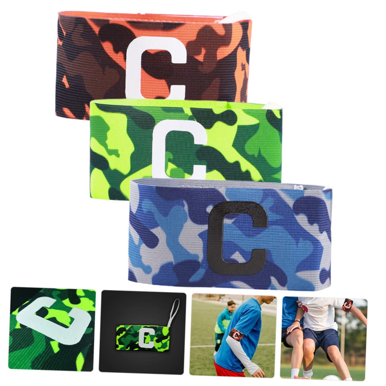 Kisangel Fasce Braccio Regolabili in Nylon per Corsa Armbands per attività Sicurezza Notturna Comfort Allenamento