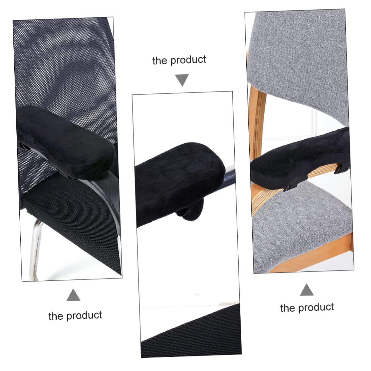 Lurrose 2 Paires D'Oreillers De Coude en Éponge À Mémoire De Forme Coussinets D'Accoudoir Confortables Coussinets D'Accoudoir De Chaise De Bureau Coussinets D'Accoudoir Ergonomiques
