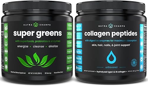Super Greens - Polvo y péptidos de colágeno en polvo