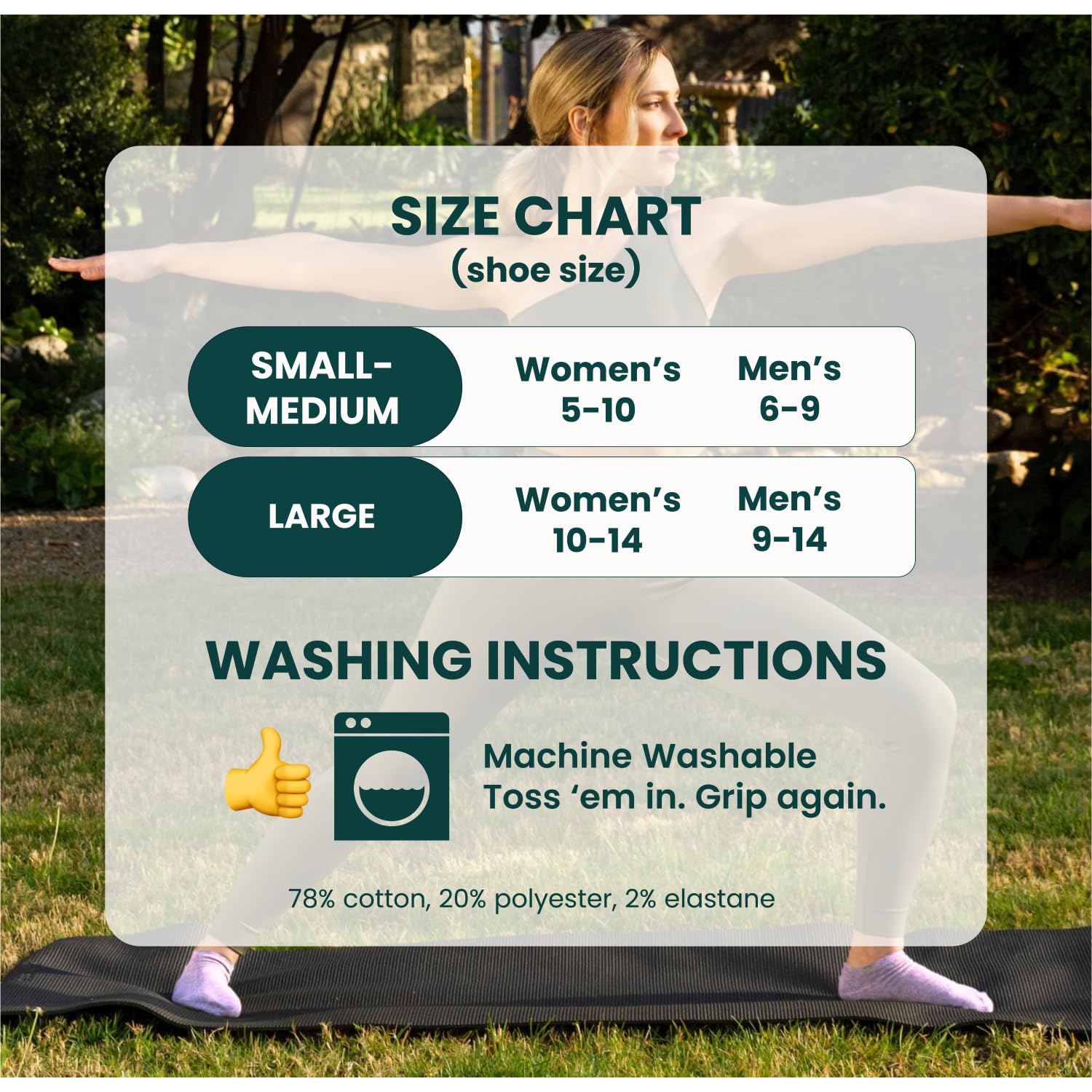 Gripjoy Grip Skarpety 3-pak, antypoślizgowe skarpety do jogi, pilatesu, barre, tańca