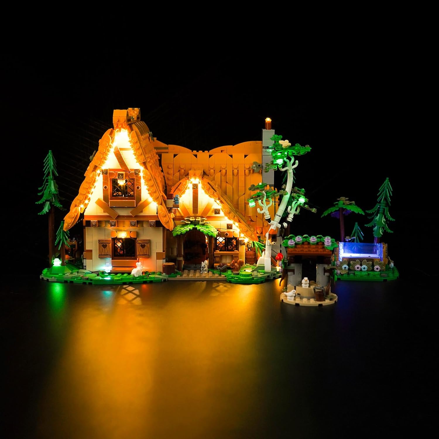 LED Light Kit for Lego Snow White and The Seven Dwarfs' Cottage 43242 (No Models Only Light) Creative Lighting Set Accessories Compatible with Lego Snow White Cottage 43242 Set