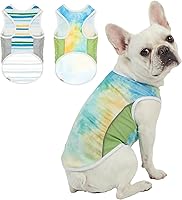 Vista 7 de Camiseta sin mangas con protección solar UPF 50+ para perros medianos y grandes, transpirable, ligera, con tiras reflectantes, ropa de protección