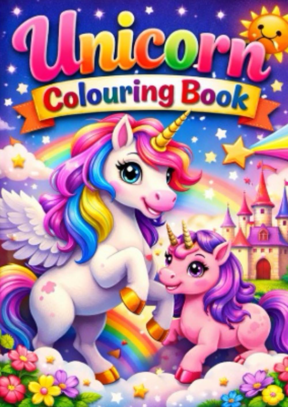 Kids Magical Unicorn Colouring Book